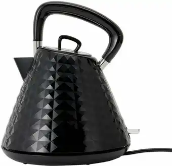 Kmart 1.5L Diamond Pyramid Kettle - Black offer