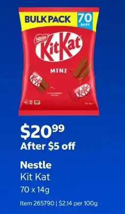 Costco Nestle Kit Kat Mini offer