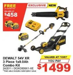 Total Tools DeWalt 54V XR 3 Piece 1x9.0Ah Combo Kit offer