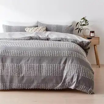 Kmart Hunter Cotton Quilt Cover Set - Queen Bed offer