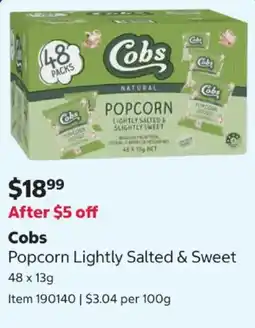 Costco Cobs Popcorn Lightly Salted & Sweet offer