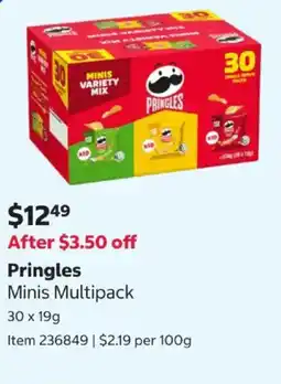 Costco Pringles Minis Multipack offer
