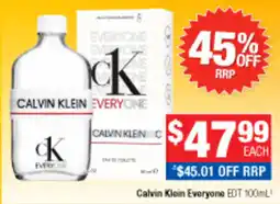Direct Chemist Outlet Calvin Klein Everyone EDT offer