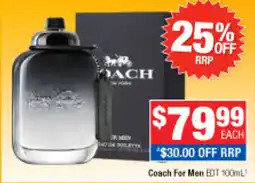 Direct Chemist Outlet Coach For Men EDT offer
