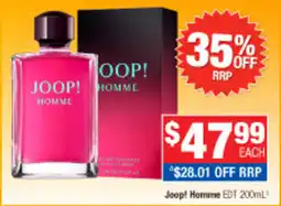 Direct Chemist Outlet Joop! Homme EDT offer