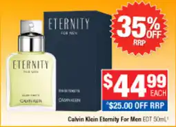 Direct Chemist Outlet Calvin Klein Eternity For Men offer