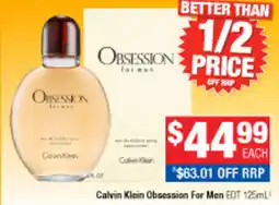 Direct Chemist Outlet Calvin Klein Obsession For Men offer