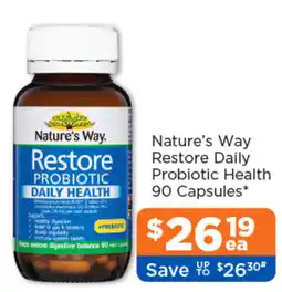 Good Price Pharmacy Nature's Way Restore Daily Probiotic Health offer