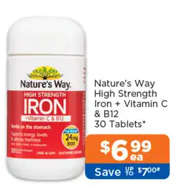 Good Price Pharmacy Nature's Way High Strength Iron + Vitamin C & B12 offer