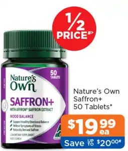 Good Price Pharmacy Nature's Own Saffron+ offer