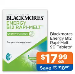 Good Price Pharmacy Blackmores Energy B12 Rapi-Melt offer