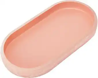 Kmart Bathroom Tray - Pink Resin offer