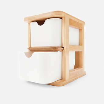 Kmart 2 Drawer Narrow Bamboo Storage offer