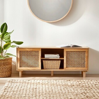 Rattan Entertainment Unit