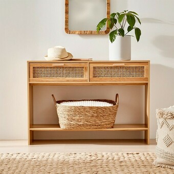 Rattan Hall Table