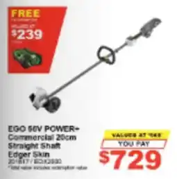 Total Tools Ego 56V Power+ Commercial 20cm Straight Shaft Edger Skin offer