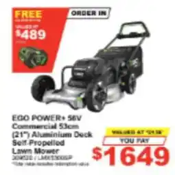 Total Tools Ego Power+ 56V Commercial 53cm (21") Aluminium Deck Self-Propelled Lawn Mower offer