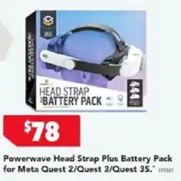 Harvey Norman Powerwave Head Strap Plus Battery Pack offer