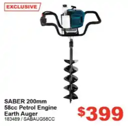 Total Tools Saber 200mm 58cc Petrol Engine Earth Auger offer