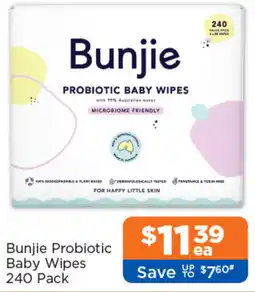 Good Price Pharmacy Bunjie Probiotic Baby Wipes offer