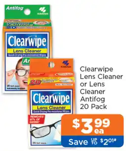 Good Price Pharmacy Clearwipe Lens Cleaner or Lens Cleaner Antifog offer