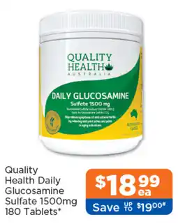 Good Price Pharmacy Quality Health Daily Glucosamine Sulfate 1500mg offer