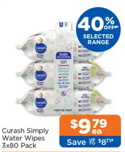 Good Price Pharmacy Curash Simply Water Wipes offer