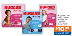 Good Price Pharmacy Huggies Ultra Dry Crawler, Walker, or Toddler offer