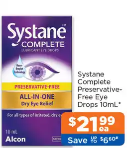 Good Price Pharmacy Systane Complete Preservative-Free Eye Drops offer