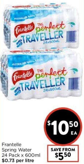 Foodworks Frantelle Spring Water offer
