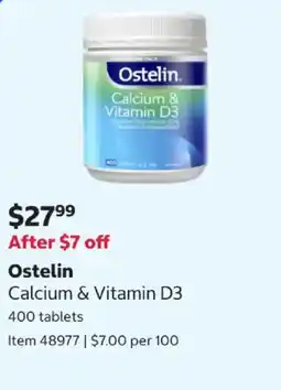 Costco Ostelin Calcium & Vitamin D3 offer