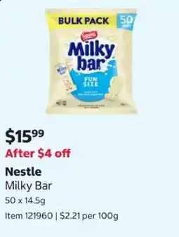 Costco Nestle Milky Bar offer