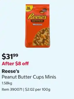 Costco Reese's Peanut Butter Cups Minis offer