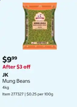 Costco JK Mung Beans offer