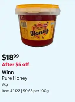 Costco Winn Pure Honey offer