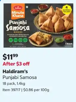 Costco Haldiram's Punjabi Samosa offer