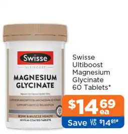 Good Price Pharmacy Swisse Ultiboost Magnesium Glycinate offer