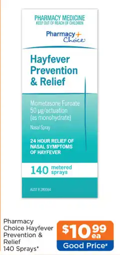 Good Price Pharmacy Pharmacy Choice Hayfever Prevention & Relief offer