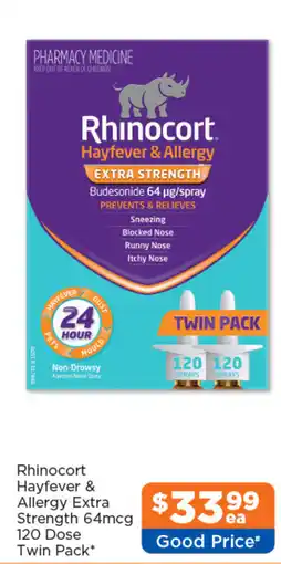 Good Price Pharmacy Rhinocort Hayfever & Allergy Extra Strength 64mcg offer