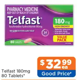 Good Price Pharmacy Telfast 180mg offer