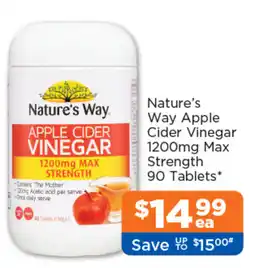 Good Price Pharmacy Nature's Way Apple Cider Vinegar offer
