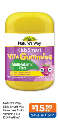 Good Price Pharmacy Nature's Way Kids Smart Vita Gummies Multi-Vitamin Plus offer