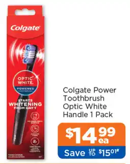 Good Price Pharmacy Colgate Power Toothbrush Optic White Handle offer