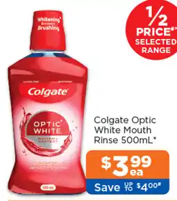 Good Price Pharmacy Colgate Optic White Mouth Rinse offer