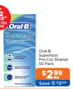 Good Price Pharmacy Oral-B Superfloss Pre-Cut Strands offer