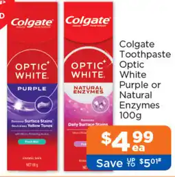 Good Price Pharmacy Colgate Toothpaste Optic White offer