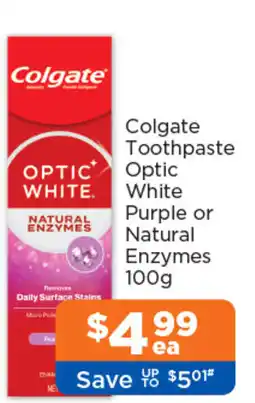 Good Price Pharmacy Colgate Toothpaste Optic White offer