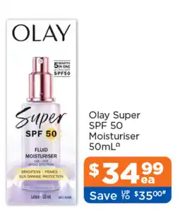 Good Price Pharmacy Olay Super SPF 50 Moisturiser offer