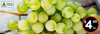 White Seedless Grapes