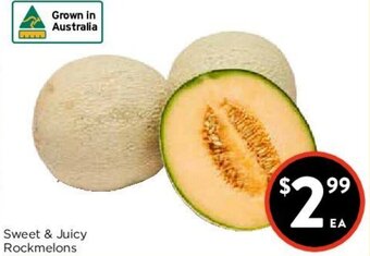 Foodworks Sweet & Juicy Rockmelons offer